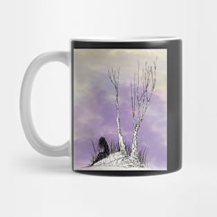 Purple Winter Loneliness Mug